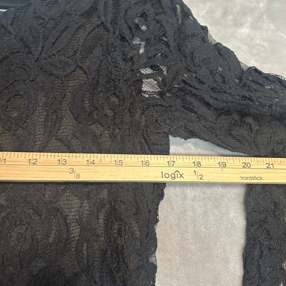 Fire Witchy Long Sleeve Lace Mini Dress Women’s Medium Black Goth - Picture 5 of 7